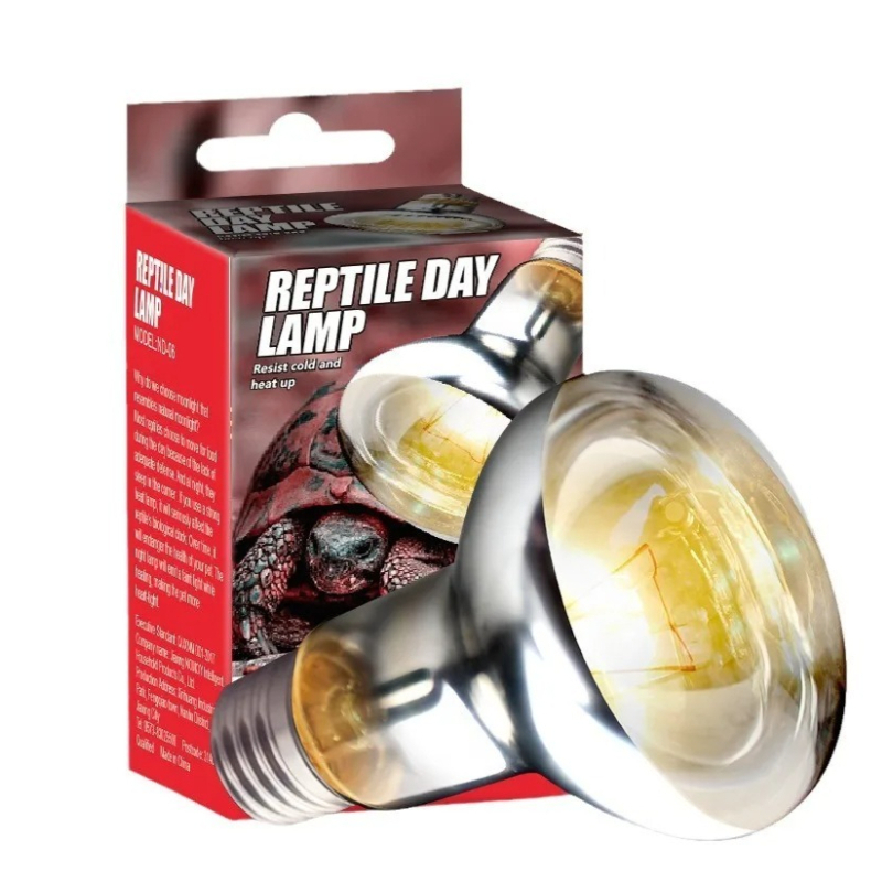 Calcium Powder Reptile - หลอดไฟให้ความร้อนสำหรับสัตว์เลื้อยคลาน 40W/60W จำลองแสงแดดธรรมชาติ สำหรับเต่า งู และสัตว์เลื้อยคลานอื่นๆ